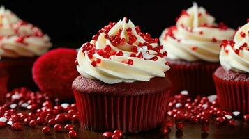 ai généré cannelle rouge bonbons nourriture photo