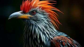 ai généré hoatzin oiseau la nature animal faune préservation photo