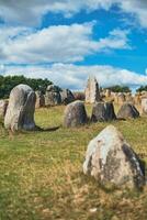 des pierres à viking cimetière Lindholm aujourd'hui dans Danemark photo