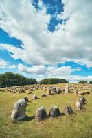 viking cimetière dans nord Danemark - Lindholm aujourd'hui photo