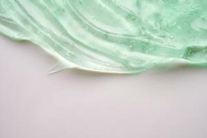 transparent clair vert liquide sérum gel cosmétique texture Contexte photo