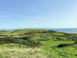 une vue de le Nord Pays de Galles côte à criccieth photo