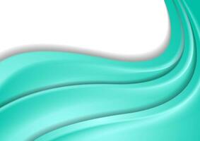 brillant abstrait turquoise vagues Contexte photo