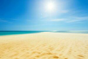 ai généré ciel et le sable de le plage. pro photo
