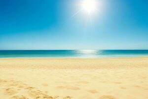 ai généré ciel et le sable de le plage. pro photo