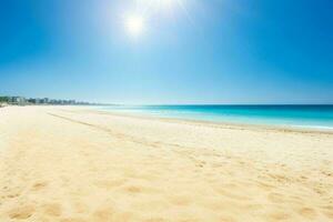 ai généré ciel et le sable de le plage. pro photo