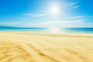 ai généré ciel et le sable de le plage. pro photo