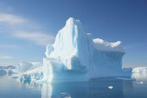 ai généré iceberg dans Groenland. ai généré photo