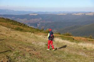 carpates, ukraine - 8 octobre 2022 mont hoverla. carpates en ukraine en automne photo