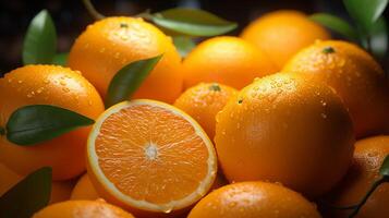 ai généré une bouquet de des oranges photo