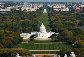 ai généré une promenade par histoire Washington, dc photo