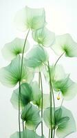 ai généré transparent lotus feuilles modèle isolé Contexte établi avec génératif ai photo