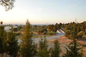 panorama de la ville de theologos sur l'île de rhodes en grèce photo