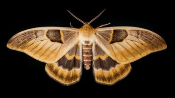 ai généré photo de Indien repas papillon de nuit isolé sur blanc Contexte. génératif ai