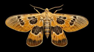 ai généré photo de Indien repas papillon de nuit isolé sur blanc Contexte. génératif ai