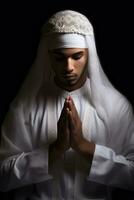 ai généré le diverse monde de Islam - une musulman prier photo