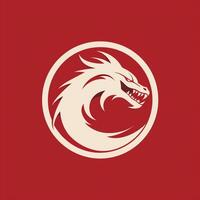 ai généré ancien logo de une dragon. génératif ai photo