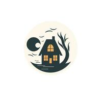 ai généré illustratif logo de une maison. génératif ai photo