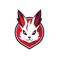 ai généré emblème logo de une lapin. génératif ai photo