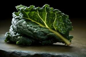 ai généré Frais et Jeune brocoli fleurons, prêt pour consommation photo