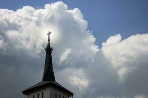 le traverser sur le église photo