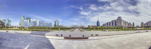 image de le kazakh Capitale Astana dans été de 2015 photo