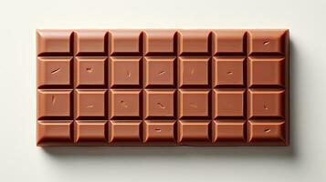 ai généré délicieux sucré Lait Chocolat bar douceur isolé sur blanc Contexte ai généré image photo