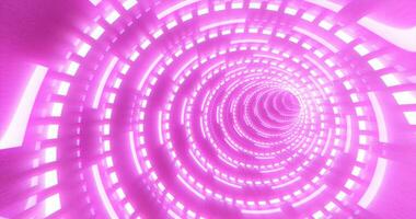 abstrait futuriste violet salut-technologie tunnel de énergie cercles et la magie lignes Contexte photo