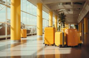 ai généré un aéroport et certains bagage photo