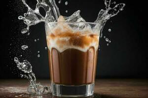 ai généré café boisson avec la glace cubes. pro photo