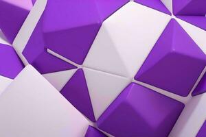 ai généré 3d le rendu luxe audacieux violet et blanc abstrait Contexte. pro photo