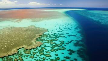 ai généré la biodiversité barrière récifs paysage photo