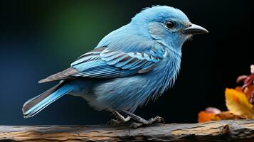 ai généré bleu tanager oiseau la nature faune photo