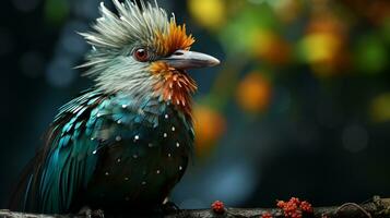 ai généré resplendissant quetzal la nature animal faune photo