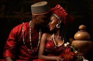 ai généré mariage la photographie de l'amour Afrique photo