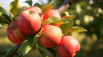 ai généré savoureux Pomme surgir photo