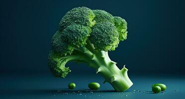 ai généré brocoli, une délicieux et nutritif végétarien, est un idéal la source de vitamine e photo