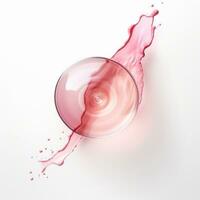 ai généré Rose rougir logo rouge du vin boisson marque, photo