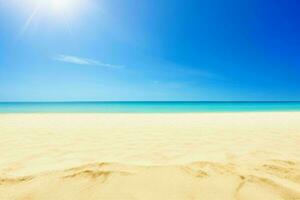 ai généré ciel et le sable de le plage. pro photo