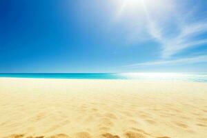 ai généré ciel et le sable de le plage. pro photo