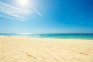 ai généré ciel et le sable de le plage. pro photo