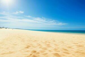 ai généré ciel et le sable de le plage. pro photo