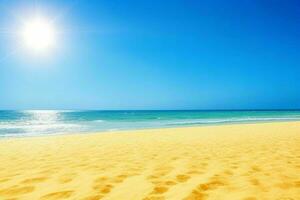 ai généré ciel et le sable de le plage. pro photo