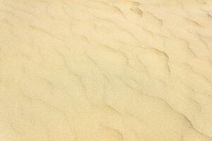 Naturel arrière-plan, sablonneux désert surface avec vent ondulations photo