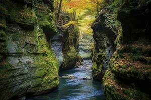 ai généré une magnifique canyon. ai généré photo