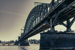 Sud chemin de fer pont eau de Cologne Allemagne photo