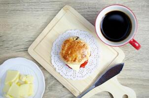 dessert et café de scone photo