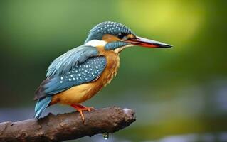 ai généré le commun martin-pêcheur marécages oiseau coloré plumes de différent des oiseaux. génératif ai photo