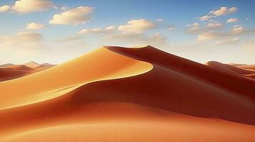 ai généré désert avec magique sables et dunes comme inspiration pour exotique aventures dans sec climats. ai généré. photo