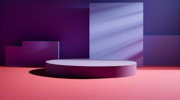 ai généré 3d rendu abstrait vide afficher podium minimal scène pour produit afficher présentation photo